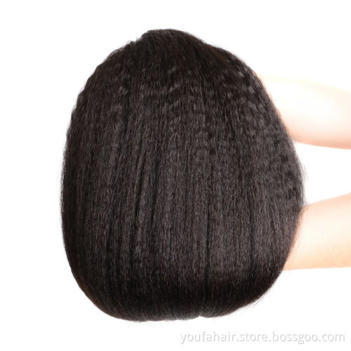 Natural Color Raw Unprocessed Virgin Hair Extensions Top Grade Brazilian Human Hair Yaki Straight Brazilian Hair Bundles